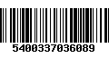 Código de Barras 5400337036089