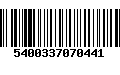 Código de Barras 5400337070441