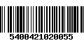 Código de Barras 5400421020055