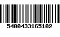 Código de Barras 5400433165102