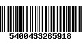 Código de Barras 5400433265918