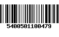 Código de Barras 5400501100479