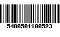 Código de Barras 5400501100523