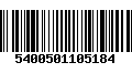 Código de Barras 5400501105184