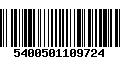 Código de Barras 5400501109724