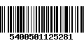 Código de Barras 5400501125281