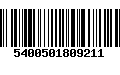 Código de Barras 5400501809211