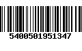 Código de Barras 5400501951347