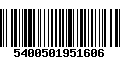 Código de Barras 5400501951606