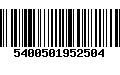 Código de Barras 5400501952504