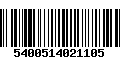 Código de Barras 5400514021105