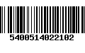 Código de Barras 5400514022102