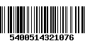 Código de Barras 5400514321076