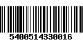 Código de Barras 5400514330016