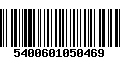 Código de Barras 5400601050469