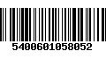 Código de Barras 5400601058052