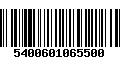 Código de Barras 5400601065500