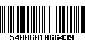 Código de Barras 5400601066439