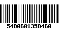 Código de Barras 5400601350460