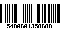 Código de Barras 5400601358688