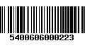 Código de Barras 5400606000223