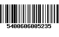 Código de Barras 5400606005235