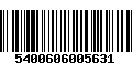 Código de Barras 5400606005631