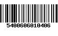 Código de Barras 5400606010406