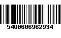 Código de Barras 5400606962934