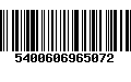 Código de Barras 5400606965072