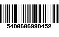 Código de Barras 5400606998452