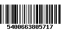 Código de Barras 5400663805717