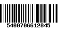 Código de Barras 5400706612845