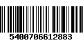 Código de Barras 5400706612883