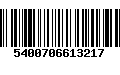 Código de Barras 5400706613217