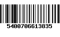 Código de Barras 5400706613835