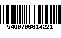 Código de Barras 5400706614221