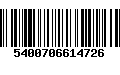 Código de Barras 5400706614726