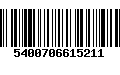 Código de Barras 5400706615211