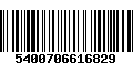 Código de Barras 5400706616829