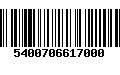 Código de Barras 5400706617000