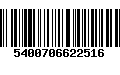 Código de Barras 5400706622516