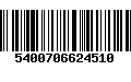 Código de Barras 5400706624510