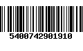 Código de Barras 5400742901910