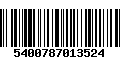 Código de Barras 5400787013524