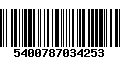 Código de Barras 5400787034253