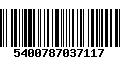 Código de Barras 5400787037117