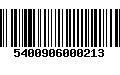 Código de Barras 5400906000213