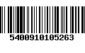 Código de Barras 5400910105263