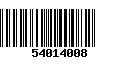 Código de Barras 54014008